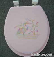 Embroidered Soft Toilet Seat - Elongated