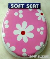 Toilet Seat - Printed Soft Toilet Seat with Cover