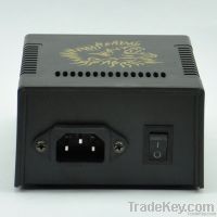 Black Casting LCD Digital Tattoo Power Supply Machine Golden lion Desi