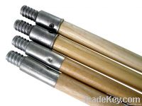 Metal Threaded Garage Brush Handle/Wood