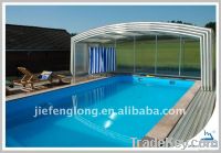 Swimming pool covering polycarbonate sheet