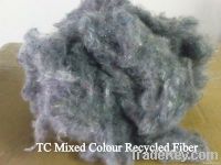 Poly-Cotton (TC) Mix Color Recycled Fiber