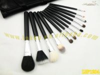 12pcs black makeup brushes