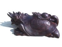 dragon tortoise woodcarving