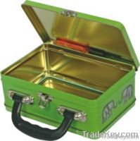 lunch tin box with handle, environmental protection lunch box