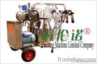 9J-II-type Oil and electricity rotary vane vacuum pump milking trolley