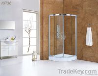 Sector framing double sliding shower enclosure