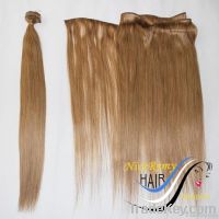 Chinese human hair weft/human hair extension 16#  113g/pieces