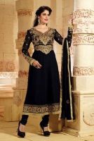 BLACK ENTHNIC EMBROIDERED SALWAR KAMEEZ