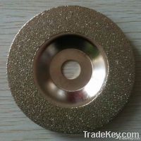 Diamond cymbal shaped grinding slice