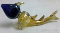 COBALT FUMED FISH PIPE