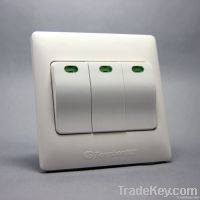 K100B Three Gang A Way Wall Switch & Sockets