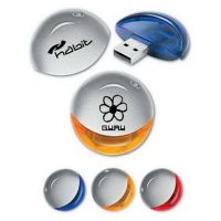 Round Plastic USB Flash Driver From China