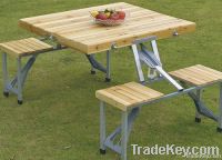 fir wood picnic folding table