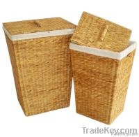 Set of 2 Water Hyacinth Laundry Hamper HL_LA0022