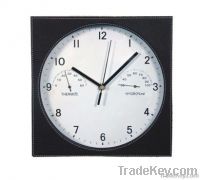 Leather wall clock