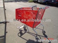 Plastic shopping cart