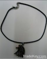 2012 cross depant leather DIY necklace