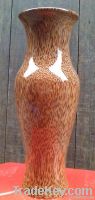 COCONUT WOOD VASE