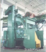 Apron type shot blasting machine