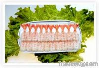 Peeled red shrimp