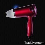 1, 600W Professional Hair Dryer with LED Light, Ionic Function and F