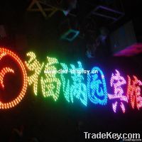 Illuminated RGB LED punch Letter for advertising