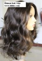 100% virgin Indian hair front lace wig