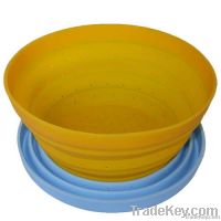 hot sell kitchenware silicone folding colander