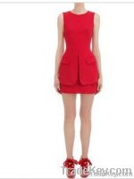 fake 2pcs in 1 fitness dress, fashion apparel