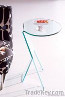 Glass side table