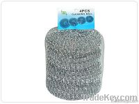 stainless steel spiral scourer, mesh scourer, net scourer