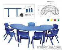 palstic table, childen table, half moon table