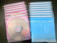 Transparent CD sleeve of hanging bar