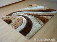 multi structure polyester shaggy rug