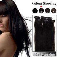 20 inch 7pcs Natural Black #1B Remy Clip In Hair Extensions