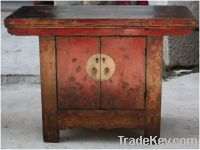 chinese antique furniture Red Two Door Cabinet