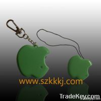 Apple Shape Anti-lost Alarm Reminder Alarm Keychain Set (Green)