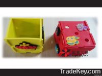 promotional soft pvc pen container / pot