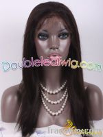 black 100% Indian virgin remy full lace wigs