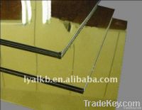 Golden/silver mirror aluminum composite panel