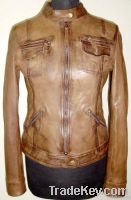 Capucine Women Waxed Leather Jacket