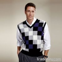 Men's cashmere sleeveless V-Neck Vest