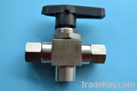 High pressure ball valve NPT valve 3-way L-port ball valve