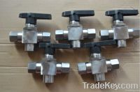 High pressure thread ball valve 1/4" L-port ball valve