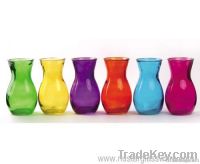 color  glass vase