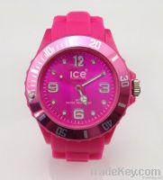 Promotion silicone fashion lady gift ice watch