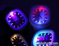 best selling lady jelly flashing unisex watch