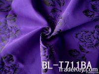 Flower Pattern Stretch Satin Jacquard Fabric