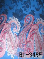 Paisley Border Floral Woven Brocade Fabric